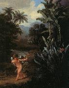 Philip Reinagle Cupid Inspiring the Plants with Love oil painting on canvas